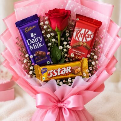 Sweet Romance Chocolate Rose Bouquet