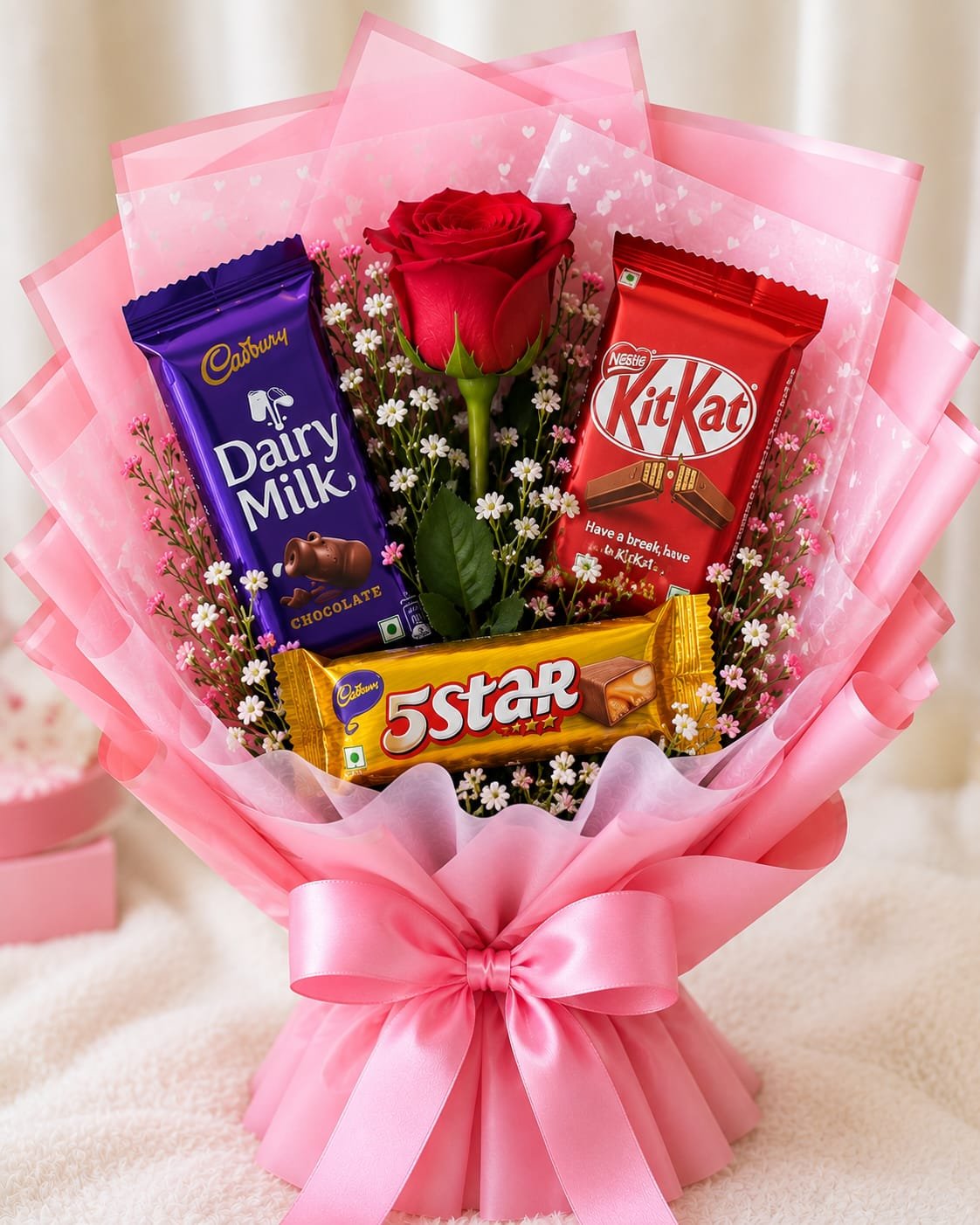 Sweet Romance Chocolate Rose Bouquet
