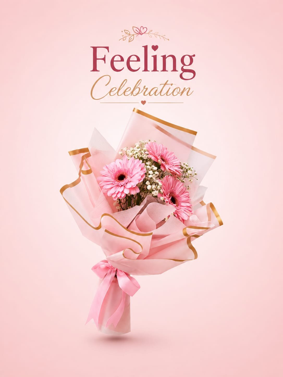 Pink Blush Gerbera Bouquet