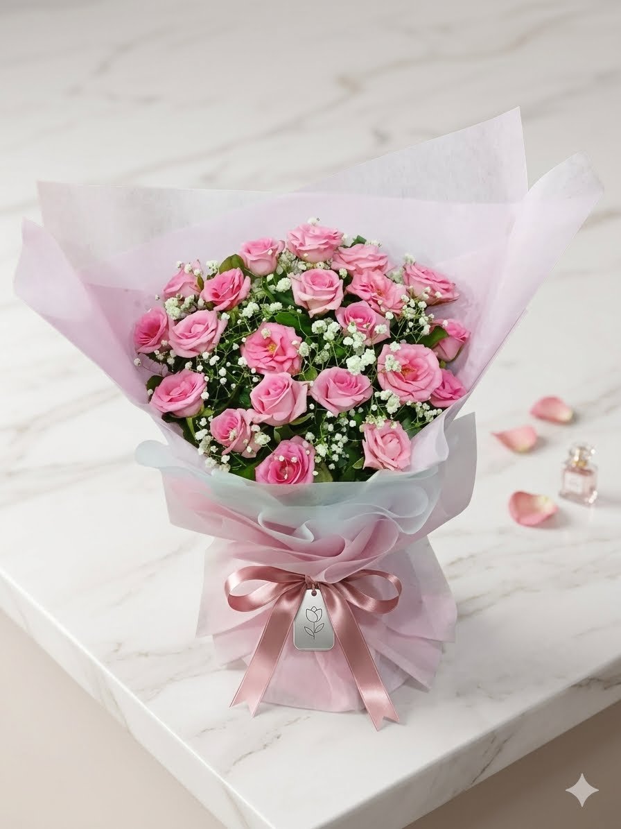 Pink Rose Bouquet