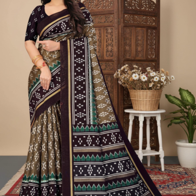 Palmera Akshara Silk Printed Saree
