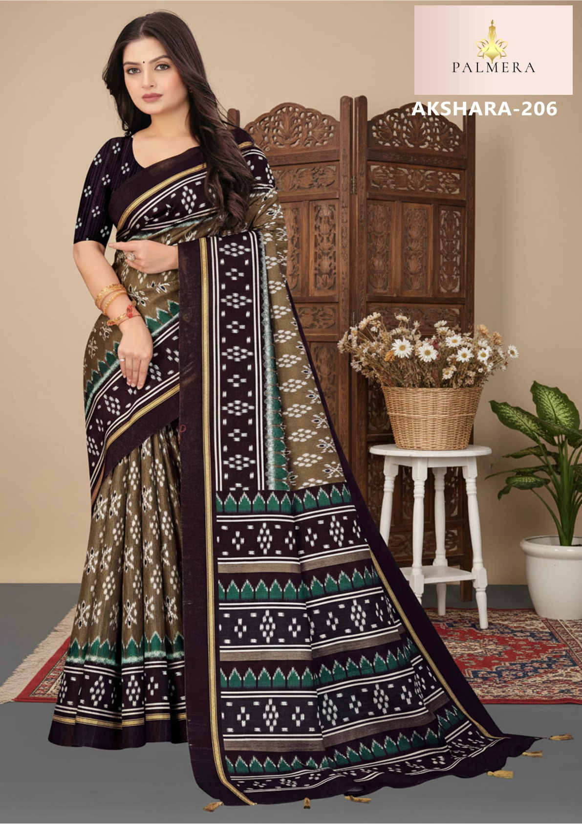 Palmera Akshara Silk Printed Saree, Palmera Akshara Vol-02 Silk Saree