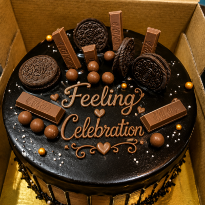 Chocolate Oreo KitKat Drip Cake