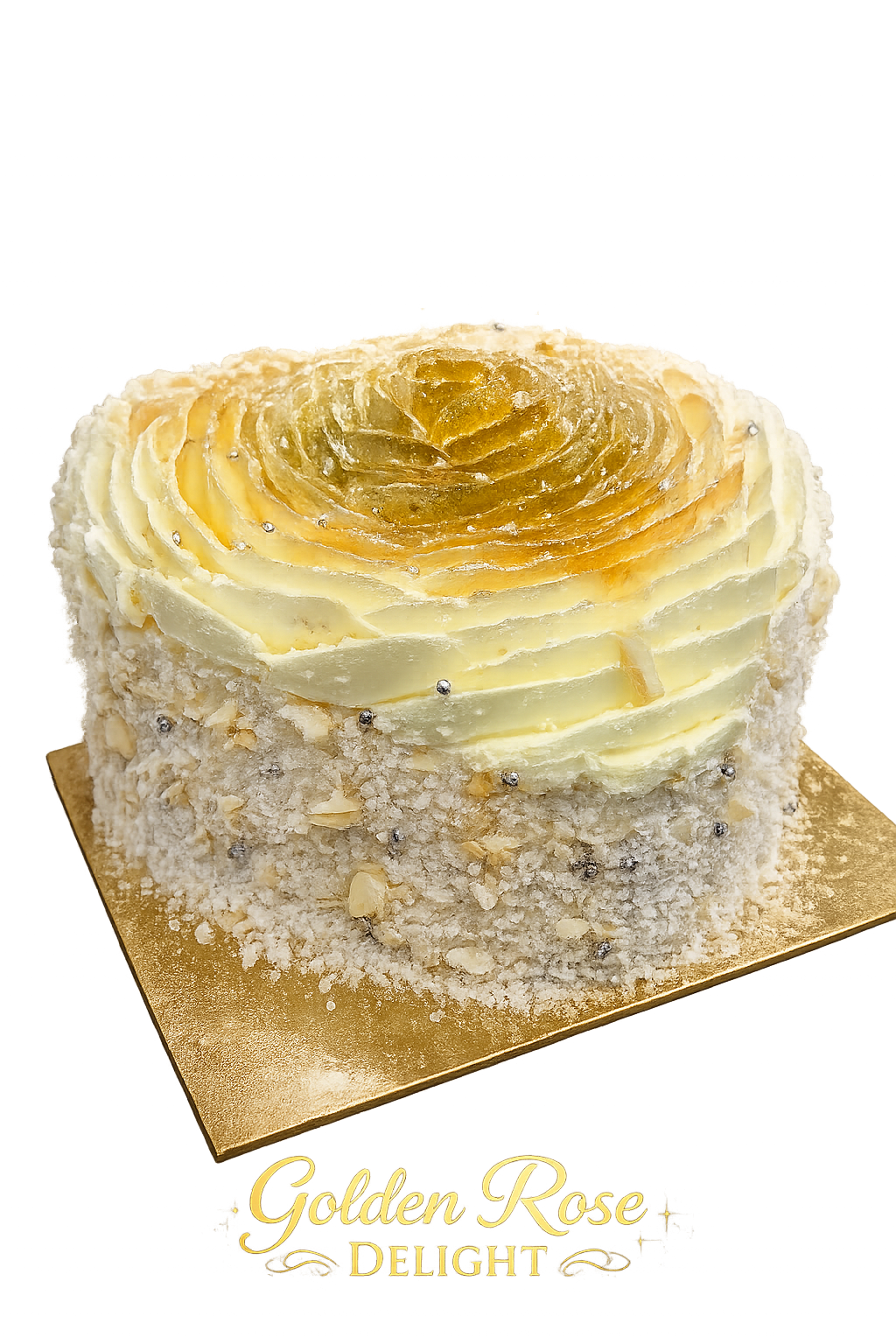 Golden Rose Delight Cake - Image 2