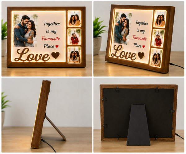 ChatGPT Image Jul 24, 2026, 11_16_00 AM Personalized LED Wooden Photo Frame โ Together is My Favourite Place