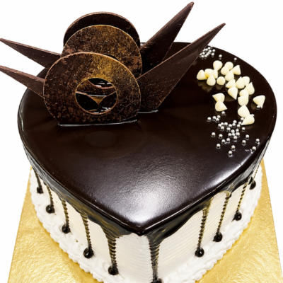 Heart Shape Chocolate Truffle Cake