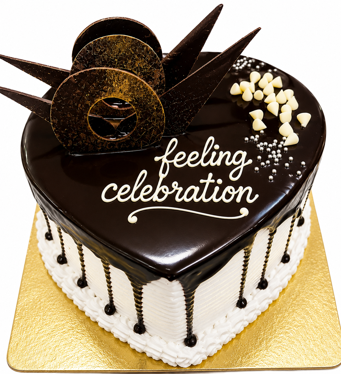 Heart Shape Chocolate Truffle Cake - Image 2