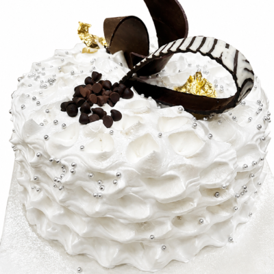 White Chocolate Truffle Cake