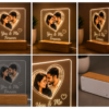 Personalized LED Acrylic Photo Lamp – You & Me Forever