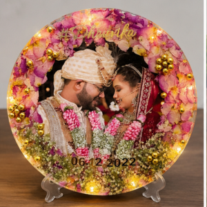 Personalized LED Photo Frame Round Plaque