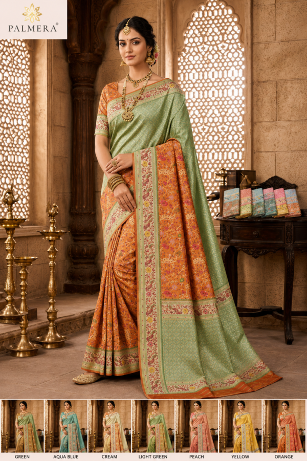 ChatGPT Image Jul 26, 2026, 05_40_12 PM Palmera Premium Peach Soft Silk Saree with Floral Woven Design