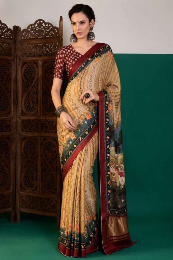 Palmera Sur-Taal 317 Premium Soft Silk Printed Saree