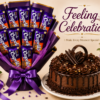 ChatGPT Image Jul 26, 2026, 09_17_29 PM Chocolate Cake with Cadbury Dairy Milk Crispello Chocolate Bouquet