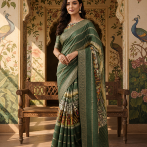 Palmera Bela 110 Green Designer Saree