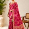 Palmera Designer Pink Banarasi Saree