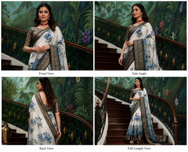 ChatGPT Image Jul 27, 2026, 10_04_04 AM Elegant White Floral Printed Saree with Designer Border