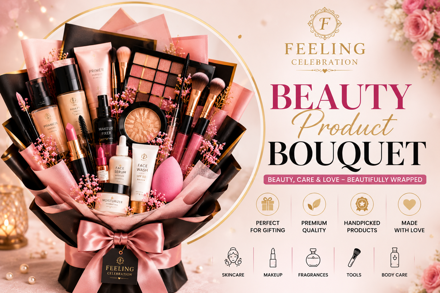 ChatGPT Image Jul 28, 2026, 07_26_05 PM Feeling Celebration Luxury Makeup Bouquet