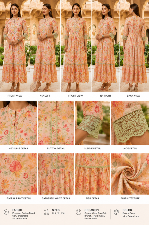 ChatGPT Image Jul 29, 2026, 03_38_28 PM Premium Peach Floral Printed Maxi Dress for Women