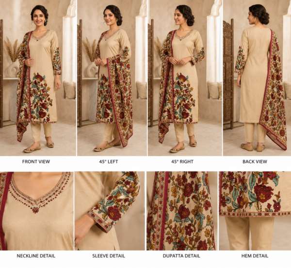 ChatGPT Image Jul 29, 2026, 03_57_28 PM Premium Beige Floral Printed Kurta Pant Set with Dupatta