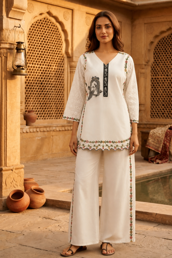 ChatGPT Image Jul 29, 2026, 04_12_19 PM Premium White Embroidered Kurta Palazzo Set for Women