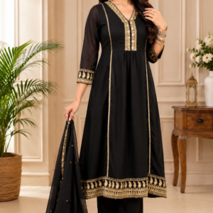 ChatGPT Image Jul 29, 2026, 04_57_25 PM Premium Black Embroidered Anarkali Kurta Pant Set with Dupatta