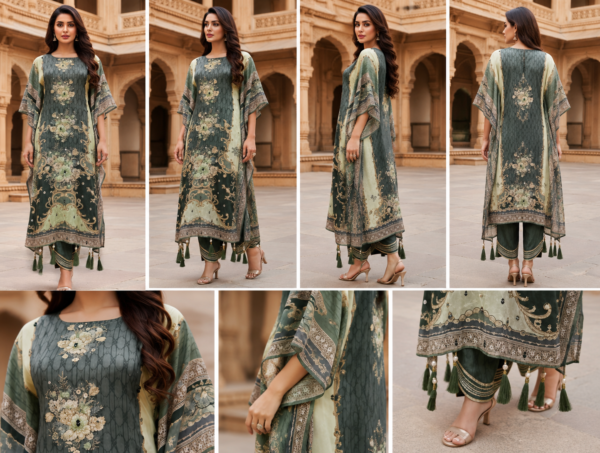 ChatGPT Image Jul 29, 2026, 08_10_31 AM Premium Green Floral Printed Kurta Set with Dupatta