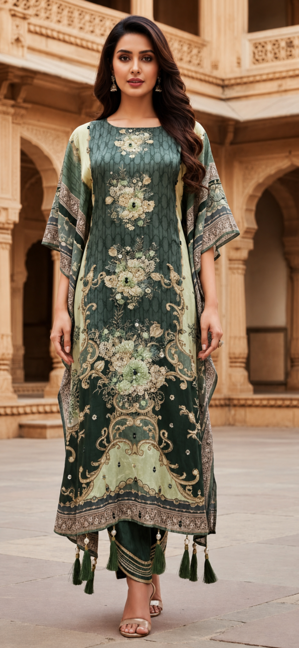 ChatGPT Image Jul 29, 2026, 08_22_26 AM Premium Green Floral Printed Kurta Set with Dupatta