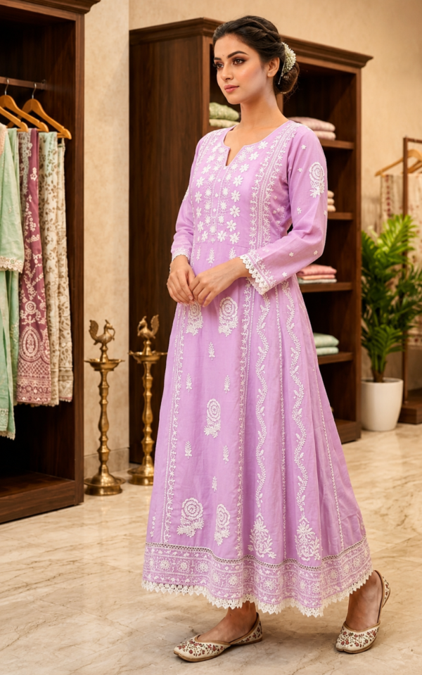 ChatGPT Image Jul 29, 2026, 09_16_40 AM Premium Lavender Embroidered Anarkali Kurta Set