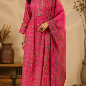 ChatGPT Image Jul 29, 2026, 09_36_36 AM Premium Rani Pink Printed Kurta Set with Designer Dupatta