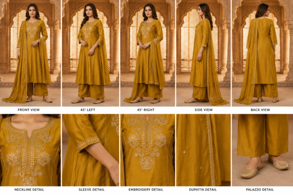 ChatGPT Image Jul 29, 2026, 10_15_41 AM Premium Mustard Yellow Embroidered Kurta Palazzo Set with Dupatta