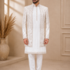 ChatGPT Image Jul 30, 2026, 06_32_35 PM Premium Ivory Embroidered Sherwani Set for Men – Wedding & Reception Ethnic Wear