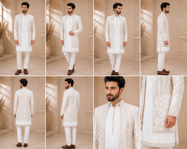 ChatGPT Image Jul 30, 2026, 06_39_25 PM Premium Ivory Embroidered Sherwani Set for Men – Wedding & Reception Ethnic Wear