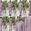 Premium Lavender Indo-Western Sherwani Set for Men – Wedding & Reception Wear