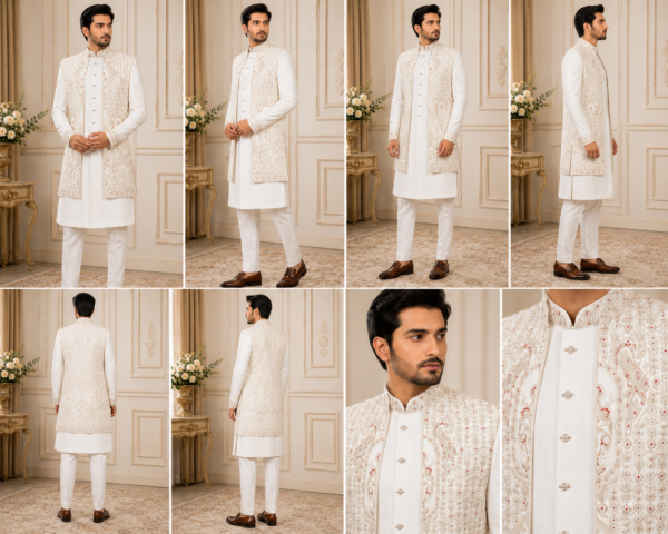 ChatGPT Image Jul 30, 2026, 07_13_20 PM Royal Ivory Embroidered Sherwani Set for Men – Premium Wedding & Groom Wear
