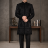 ChatGPT Image Jul 30, 2026, 09_00_29 PM Ajmera Men's Black Embroidered Indo-Western Sherwani Set