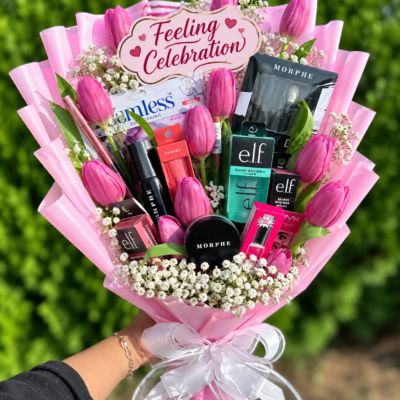 Feeling Celebration Luxury Tulip Makeup Bouquet