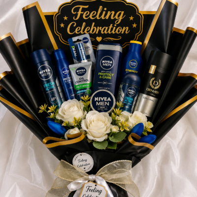 Feeling Celebration Premium Men's Grooming Gift Bouquet
