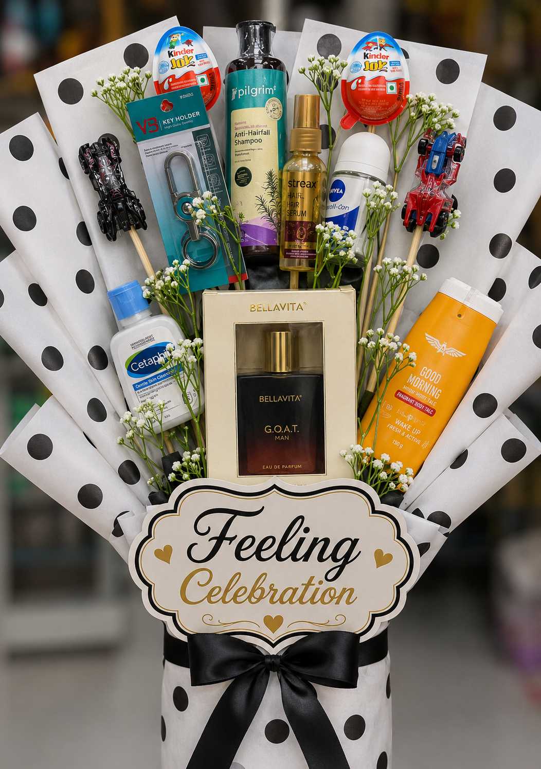 Feeling Celebration Premium Men’s Grooming & Gift Bouquet Brand, Men's Grooming Gift Bouquet