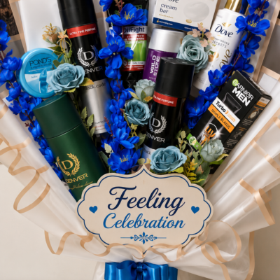 Feeling Celebration Premium Men's Grooming & Luxury Care Bouquet