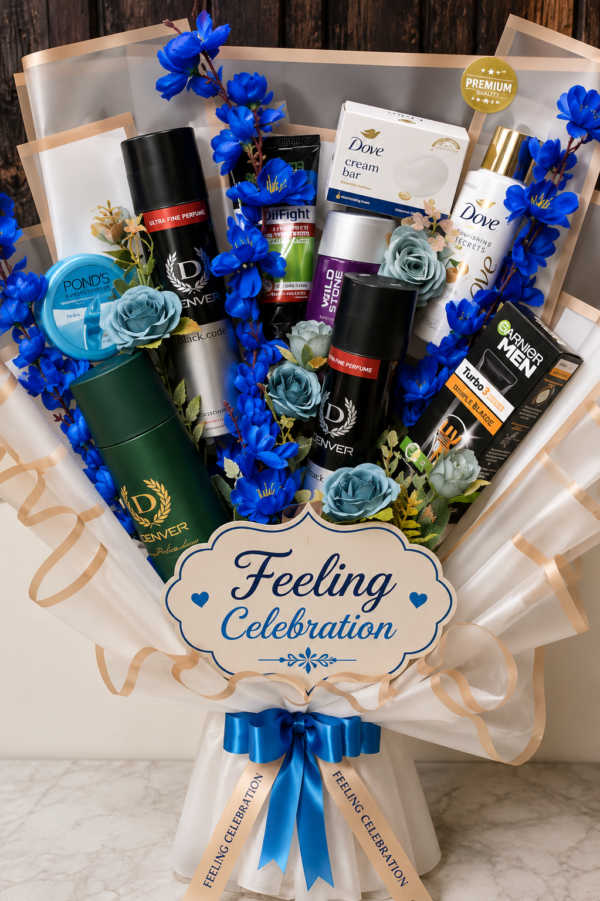 ChatGPT Image Jul 30, 2026, 11_50_08 AM Feeling Celebration Premium Men's Grooming & Luxury Care Bouquet