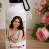 FRONT Personalized Photo Water Bottle with Name
