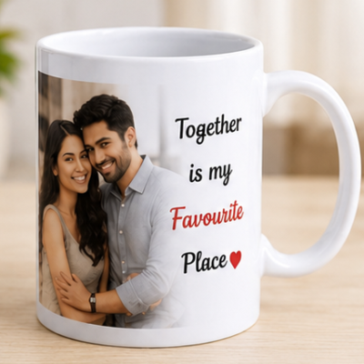 Personalized Photo Mug – Together Is My Favourite Place