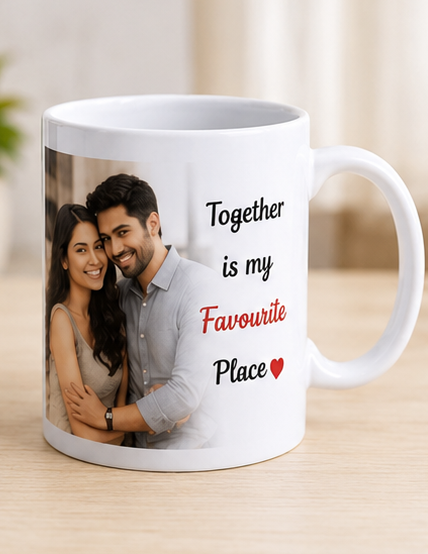 FRONT Personalized Photo Mug โ Together Is My Favourite Place