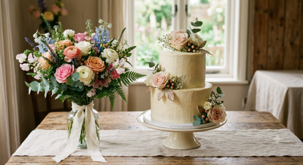 Gemini_Generated_Image_cqee03cqee03cqee Elegant Floral Celebration Cake & Fresh Flower Bouquet Combo 🏷️ Brand