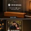 LEFT Personalized Spotify LED Acrylic Photo Frame with LED Base