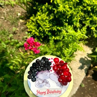 Blueberry & Cherry Birthday Cake | Feeling Celebration