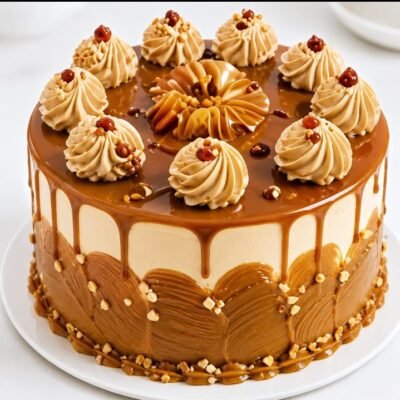 Nutty Caramel Cake