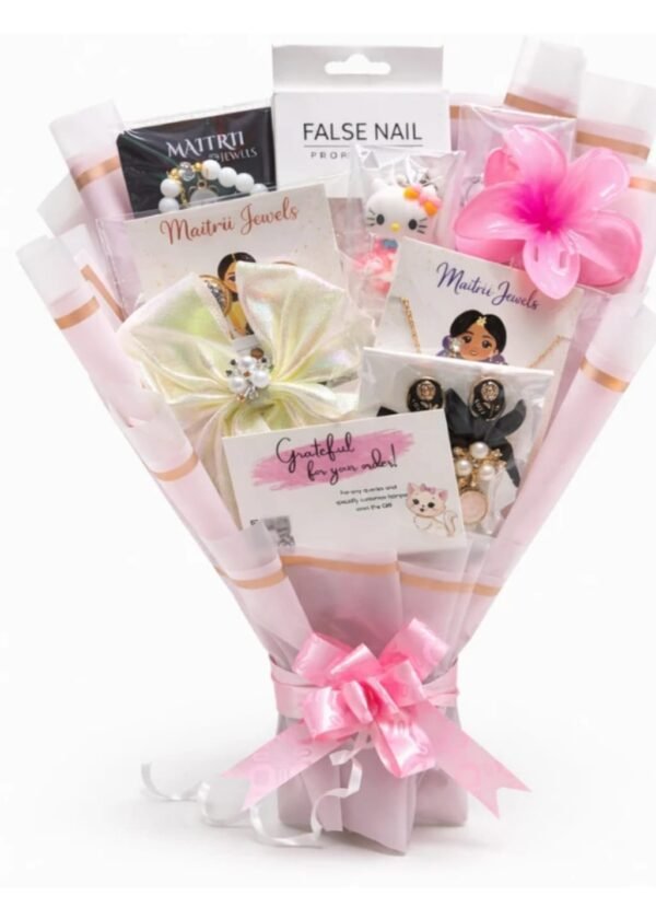 WhatsApp Image 2026-07-27 at 16.36.16 (1) Luxury Women's Gift Bouquet with Jewelry, Hair Accessories & False Nails