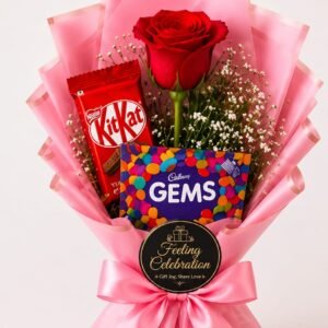 Blushing Sweet Rose Chocolate Bouquet