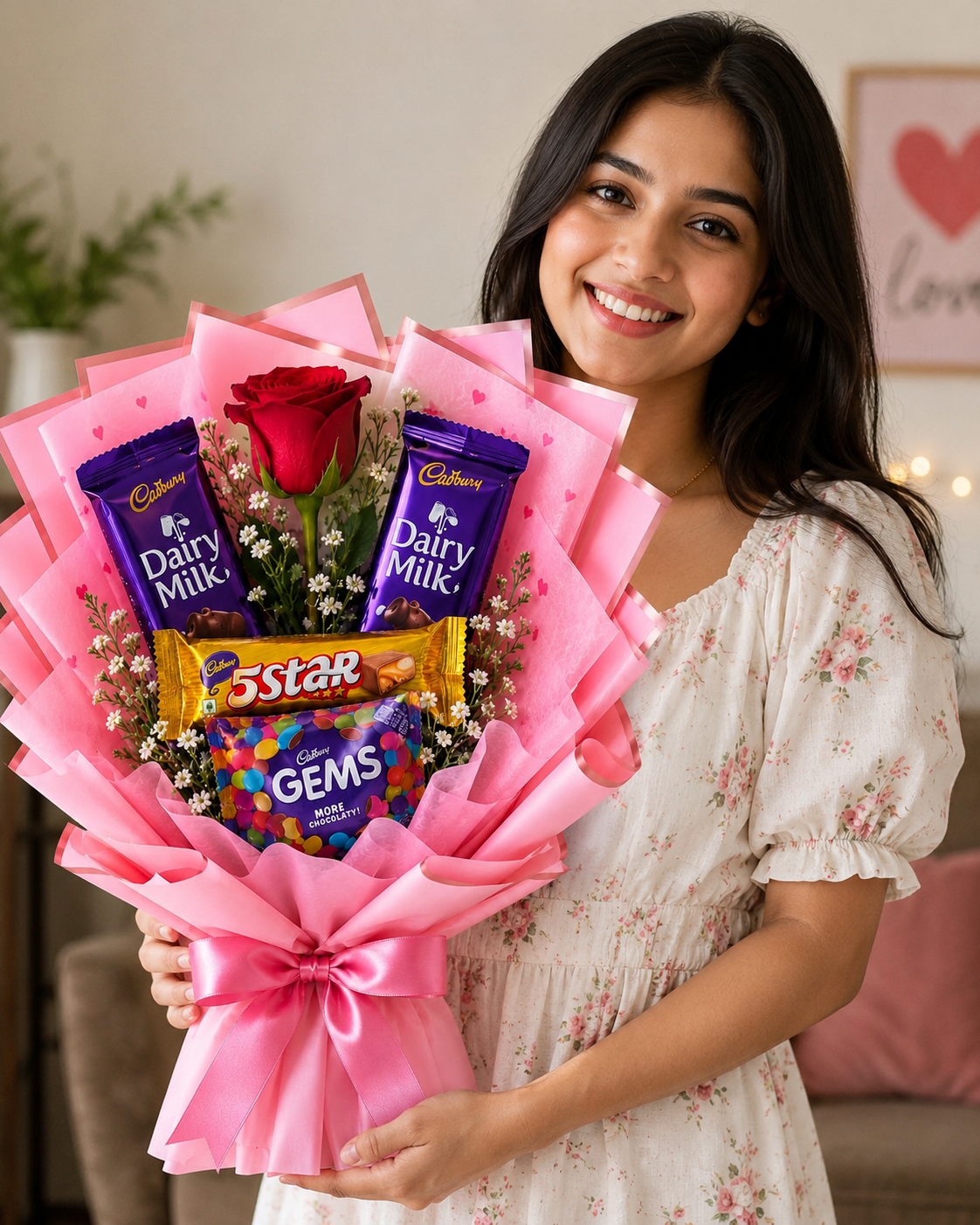 Sweet Love Chocolate Rose Bouquet - Image 2